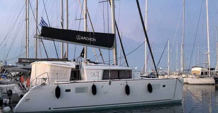 Rent a catamaran in Rhodes Marina - Lagoon 450 Flybridge
