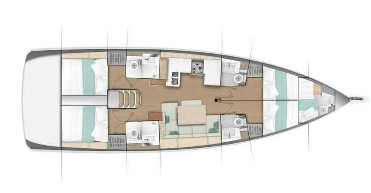 Rent a sailboat in Chania - Sun Odyssey 490