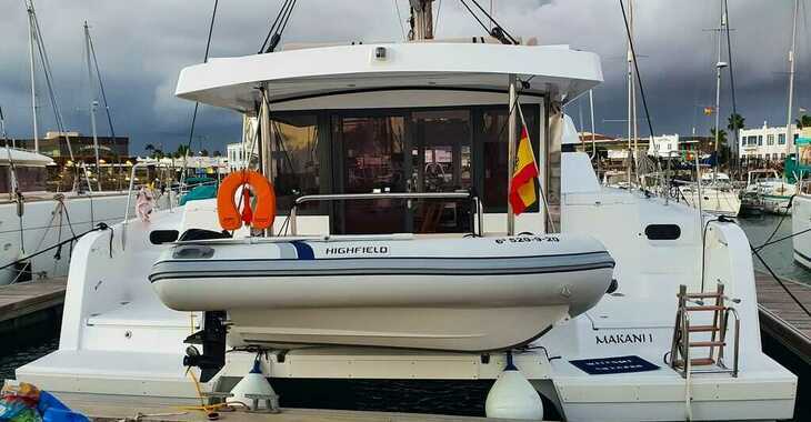 Rent a catamaran in Marina del Sur. Puerto de Las Galletas - Bali Catspace