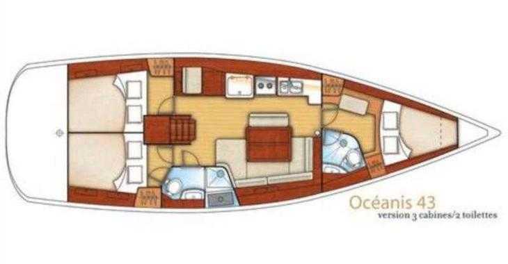 Louer voilier à Netsel Marina - Oceanis 43