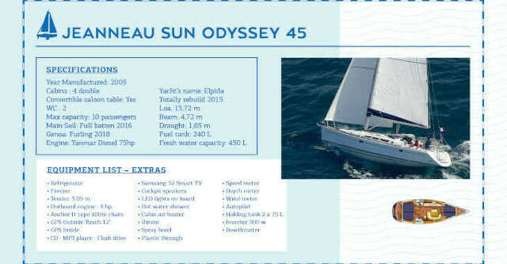 Alquilar velero en Nikiti - Sun Odyssey 45