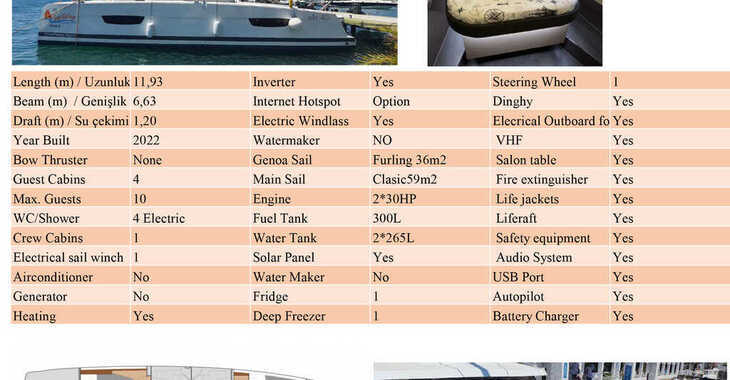 Rent a catamaran in Adaköy Marina - Isla 40