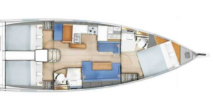 Louer voilier à Marina Gouvia - Sunsail 410 (Premium Plus)