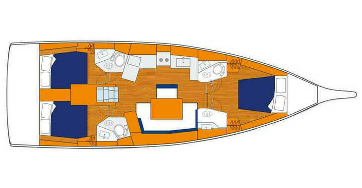 Louer voilier à Marina Zeas - Oceanis 461/3/3 (Premium Plus)