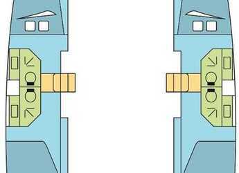 Rent a catamaran in Marina Uturoa - Bali 4.3 - 4 + 2 cab.