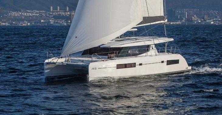 Rent a catamaran in Nelson Dockyard - Moorings 4500L/10 (Exclusive)