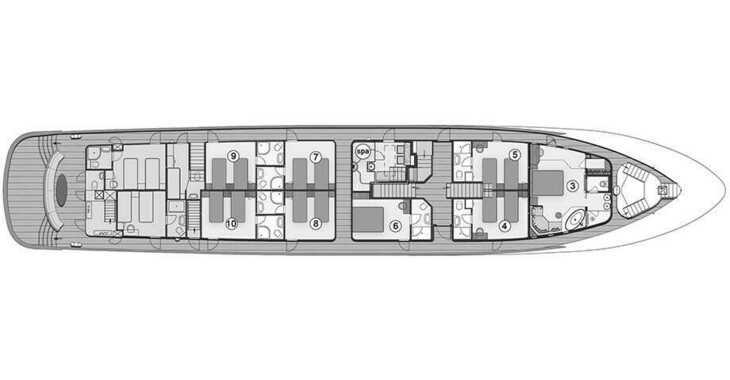 Louer yacht à Split (ACI Marina) - Motoryacht Bella