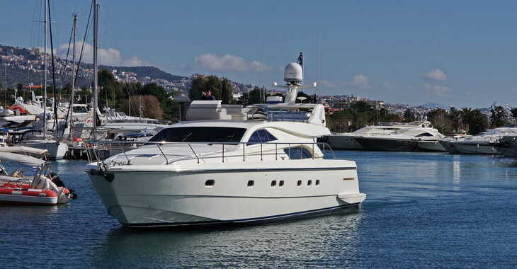 Rent a yacht in Glifadha Marina A - Ferretti 57 Fly Anniversary