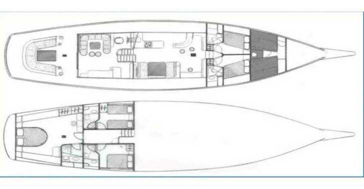 Rent a motorboat in Marina Zeas - Custom Motor Sailer 80'