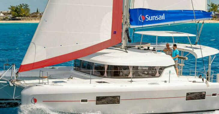 Chartern Sie katamaran in Nelson Dockyard - Sunsail Lagoon 424 (Classic)