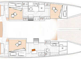 Rent a catamaran in Kos Marina - Excess 11 - 3 + 2 cab