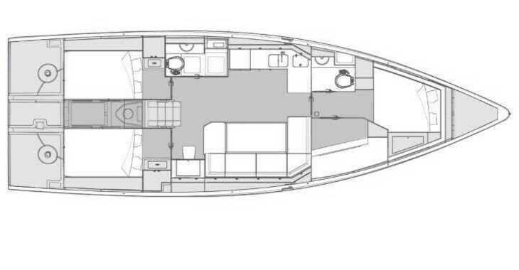 Louer voilier à Marina Frapa - Elan Impression 43 