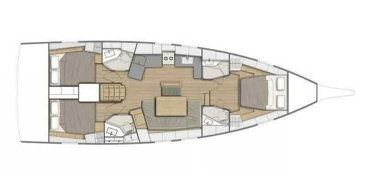 Rent a sailboat in Marina d'Arechi - Oceanis 46.1 (3 cab)