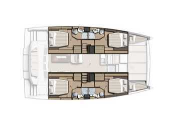 Rent a catamaran in Alimos Marina - Bali 4.4 A/C & GEN & WM