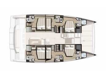 Rent a catamaran in Alimos Marina - Bali 4.8 A/C & GEN & WM