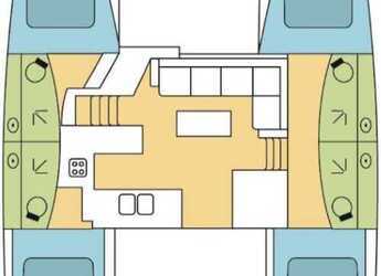 Noleggiare catamaran in Jolly Harbour Marina - Fountaine Pajot Elba 45 - 4 + 2 cab.