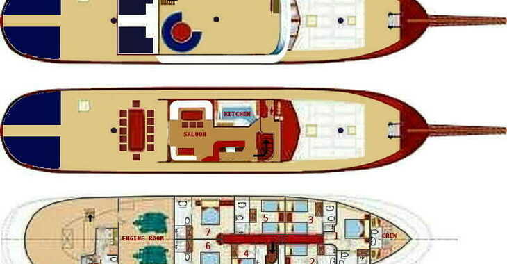 Rent a schooner in Marina Split (ACI Marina) - Gulet Barba
