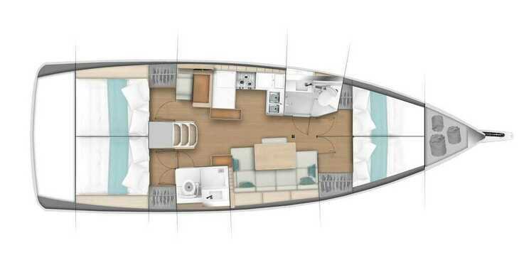Rent a sailboat in Muelle de la lonja - Sun Odyssey 440