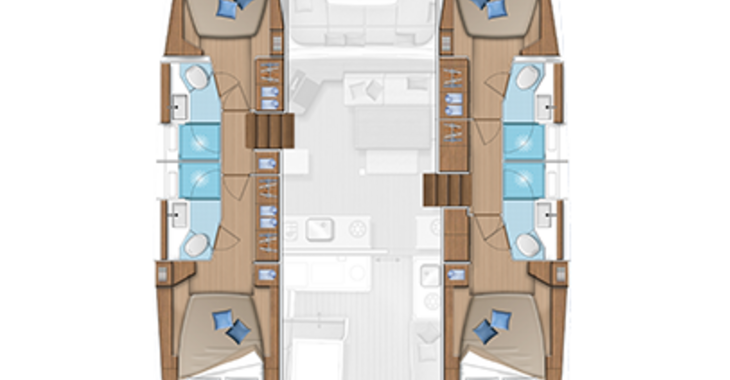 Rent a catamaran in Marina Paleros - Lagoon 46 - 4 + 2 cab.
