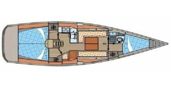 Rent a sailboat in Muelle de la lonja - Elan 434 Impression 1