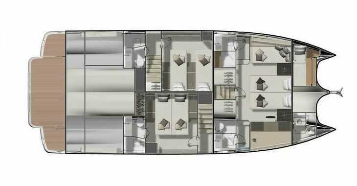 Rent a power catamaran in Marina Split (ACI Marina) - Prestige M48