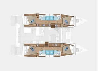 Rent a catamaran in D-Marin Marina Lefkas - Lagoon 46 A/C & GEN & WM