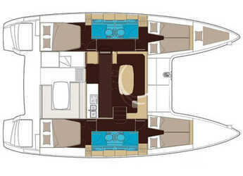 Louer catamaran à Punta Nuraghe - Lagoon 400 S2