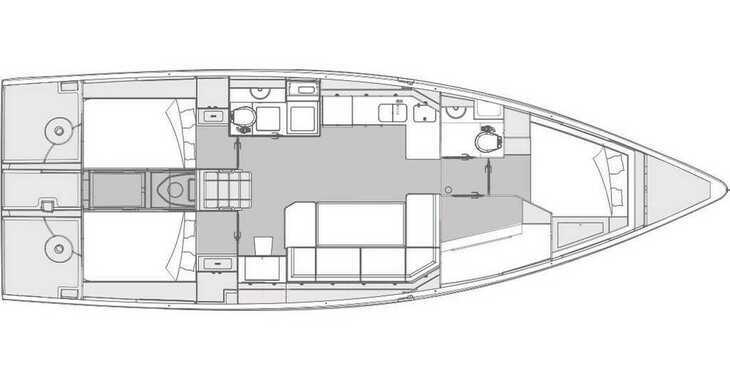 Louer voilier à Marine Pirovac - Elan Impression 43