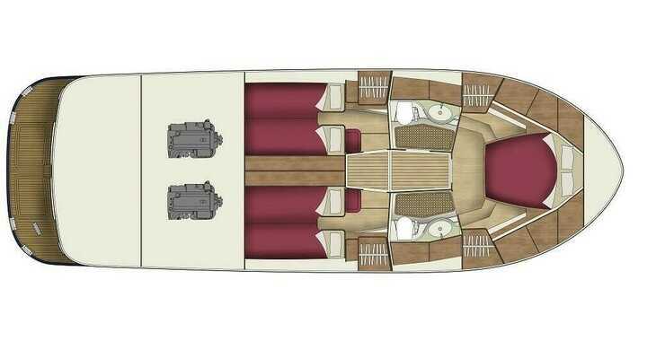 Chartern Sie motorboot in Marina Sukosan (D-Marin Dalmacija) - ADRIANA 44 Fly BT (2024) 