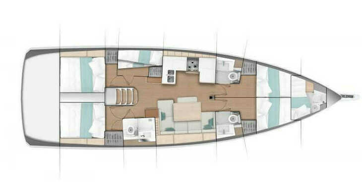 Rent a sailboat in Preveza Marina - Sun Odyssey 490 5 cabins