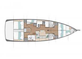 Rent a sailboat in Keramoti Marina - Sun Odyssey 490 5 cabins