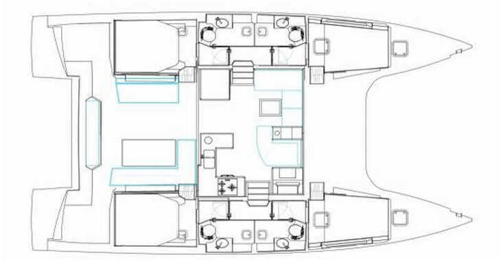 Chartern Sie katamaran in Marina di Portorosa - Nautitech 46 Fly