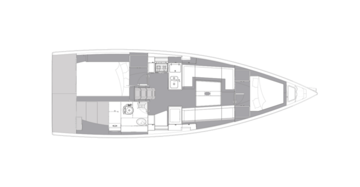 Rent a sailboat in Marina Tankerkomerc - Elan E4 - 2 cab.