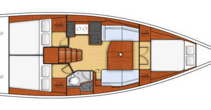 Chartern Sie segelboot in Marina Kornati - Oceanis 38.1