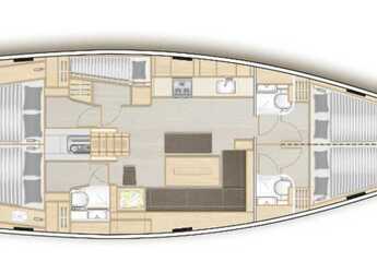 Rent a sailboat in D-Marin Marina Lefkas - Hanse 508 - 5 + 1 cab.