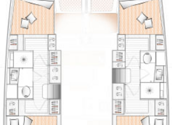 Rent a catamaran in Marina Solila - Excess 11 - 4 + 1 + 1 cab.