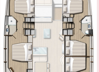 Rent a catamaran in Marina di Portisco - Bali 5.4 - 5 + 2 cab