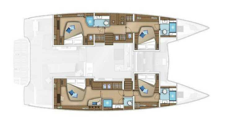 Rent a catamaran in Marina Frapa - Lagoon 55 luxury owner version (2024)