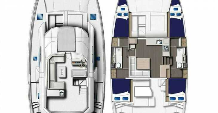 Rent a power catamaran in Marina Gouvia - Leopard 434 PC