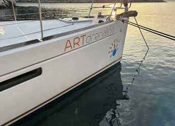 Rent a sailboat in Lefkas Marina - Sun Odyssey 479 Full refit 2024 ( new Bimini - Spray hood - new exterior cushions - new outboard )