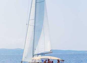 Rent a sailboat in Lefkas Marina - Sun Odyssey 479 Full refit 2024 ( new Bimini - Spray hood - new exterior cushions - new outboard )