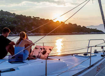 Rent a sailboat in Lefkas Marina - Sun Odyssey 479 Full refit 2024 ( new Bimini - Spray hood - new exterior cushions - new outboard )