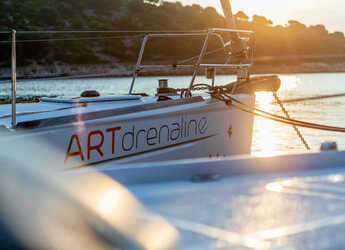 Rent a sailboat in Lefkas Marina - Sun Odyssey 479 Full refit 2024 ( new Bimini - Spray hood - new exterior cushions - new outboard )