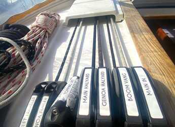 Rent a sailboat in Lefkas Marina - Sun Odyssey 479 Full refit 2024 ( new Bimini - Spray hood - new exterior cushions - new outboard )