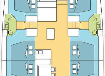 Alquilar catamarán en Porto Olbia - Bali 5.4 - 6 + 2 cab.