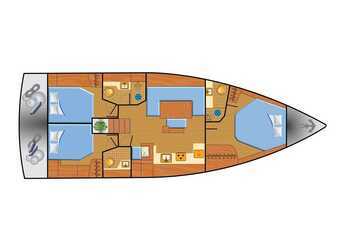 Louer voilier à Marina Frapa - Hanse 460 3 Kabinen