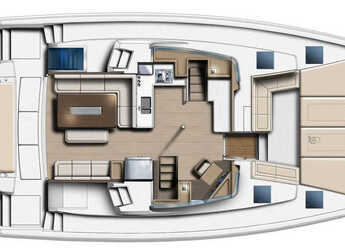 Rent a catamaran in D-Marin Marina Lefkas - Bali 4.6 A/C & GEN & WM