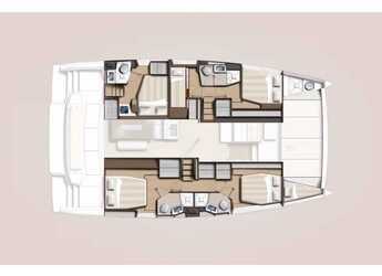 Rent a catamaran in Rhodes Marina - Bali 4.6 A/C & GEN & WM