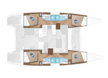 Chartern Sie katamaran in Paros Marina - Lagoon 450  Flybridge