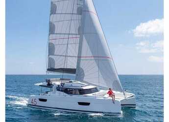 Rent a catamaran in Paros Marina - Fountaine Pajot Elba 45